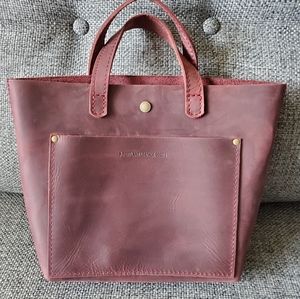Portland Leather Goods Mini Crossbody Merlot